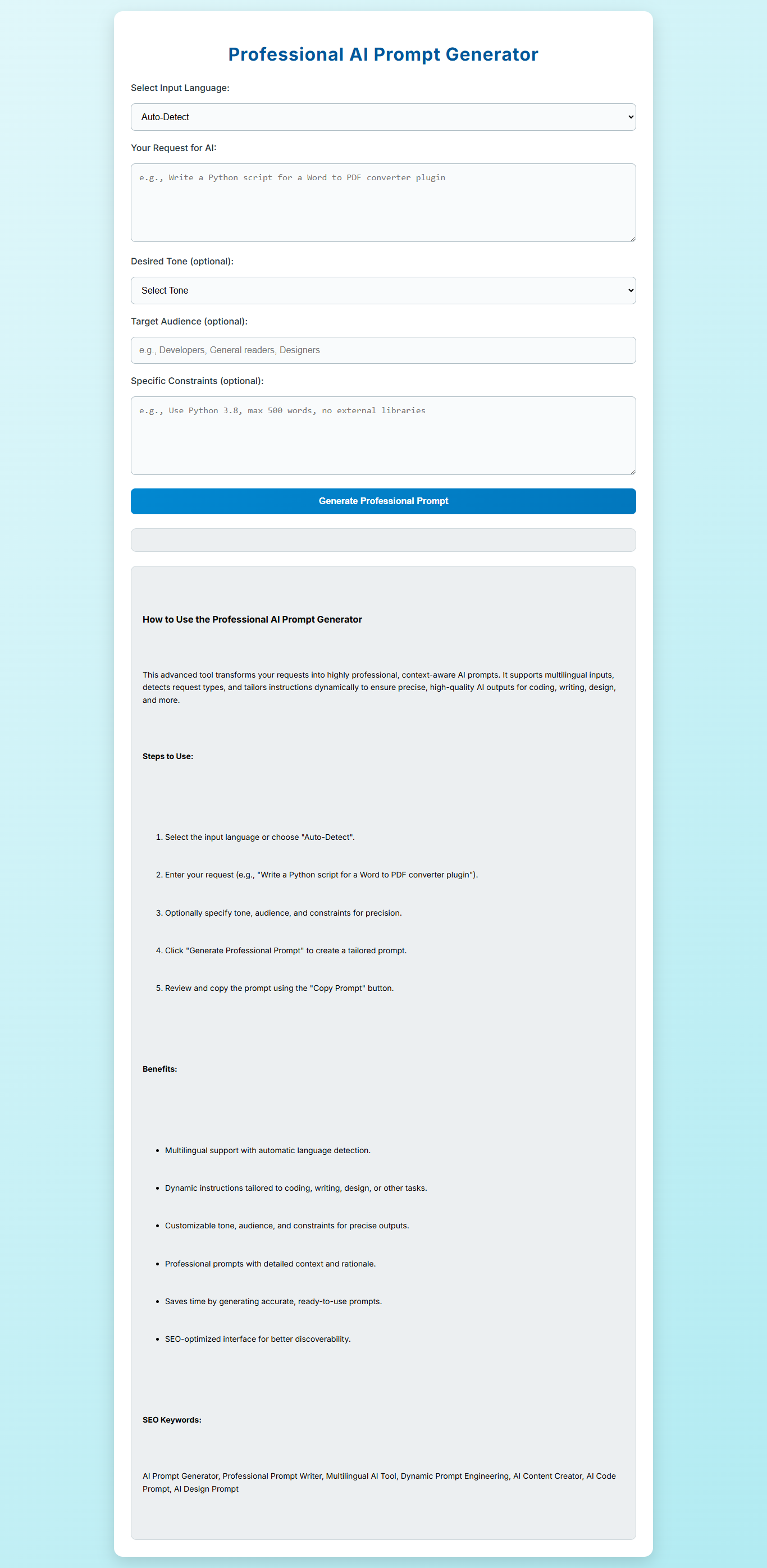 AI Prompt engineer / Prompt Writer