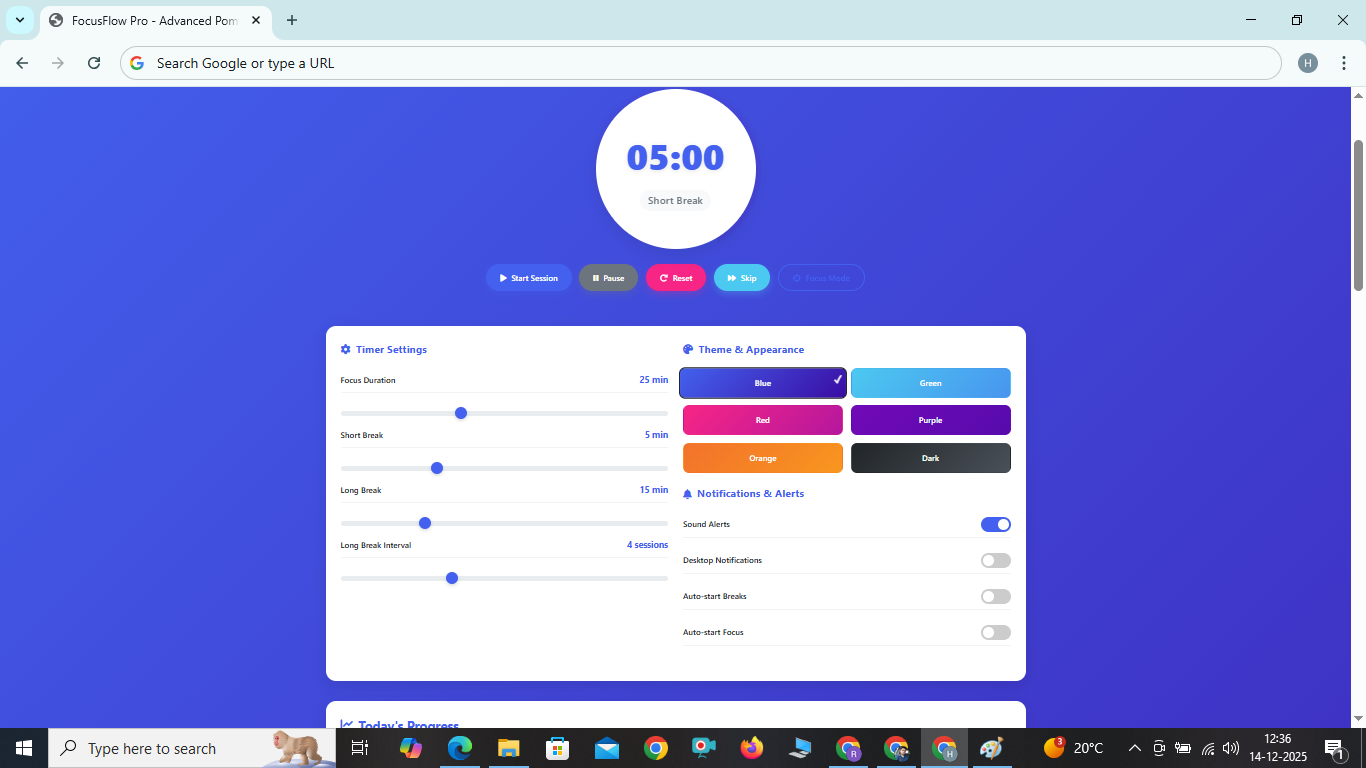 FOCUS FLOW Advance Timer / Time Management 