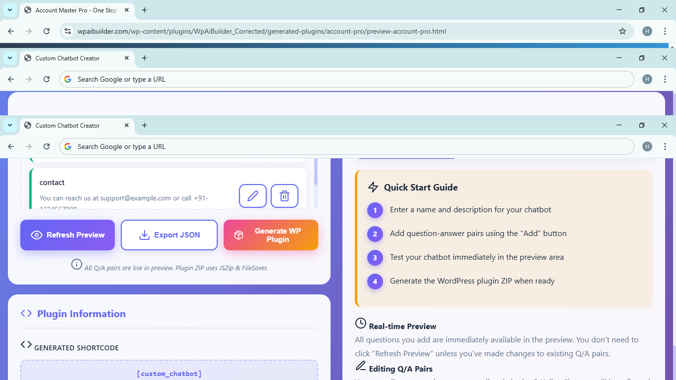 Custom Chatbot Creator 