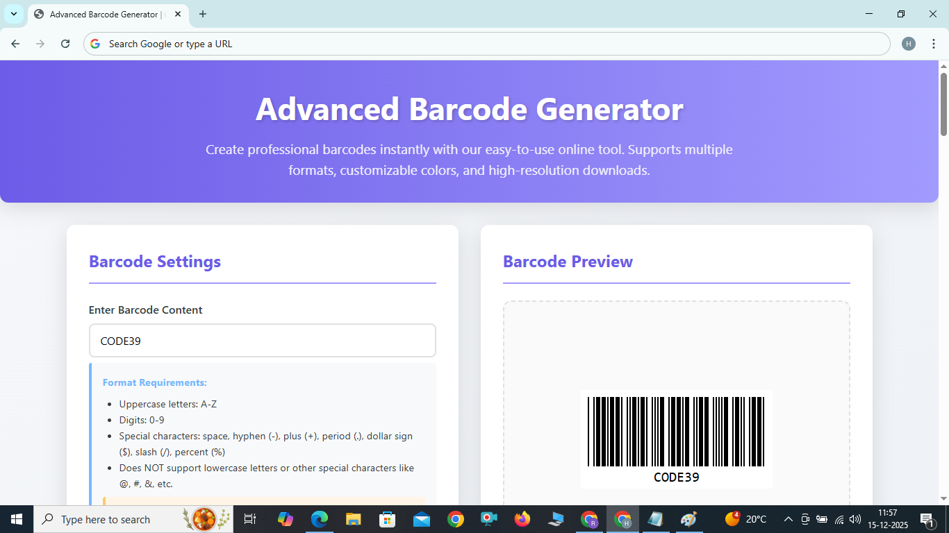 Barcode Generator 