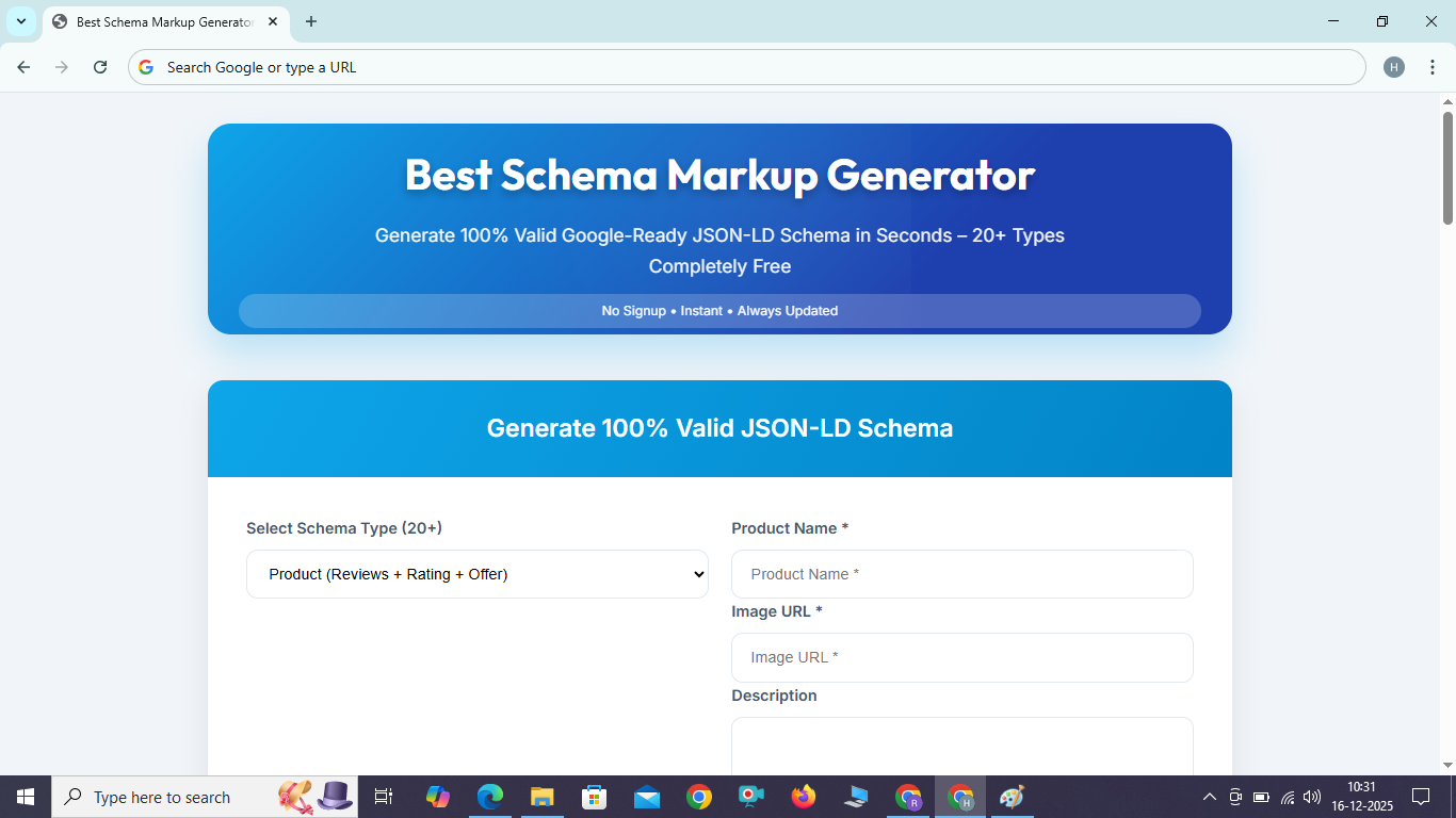 Schema Markup Generator / seo Software 