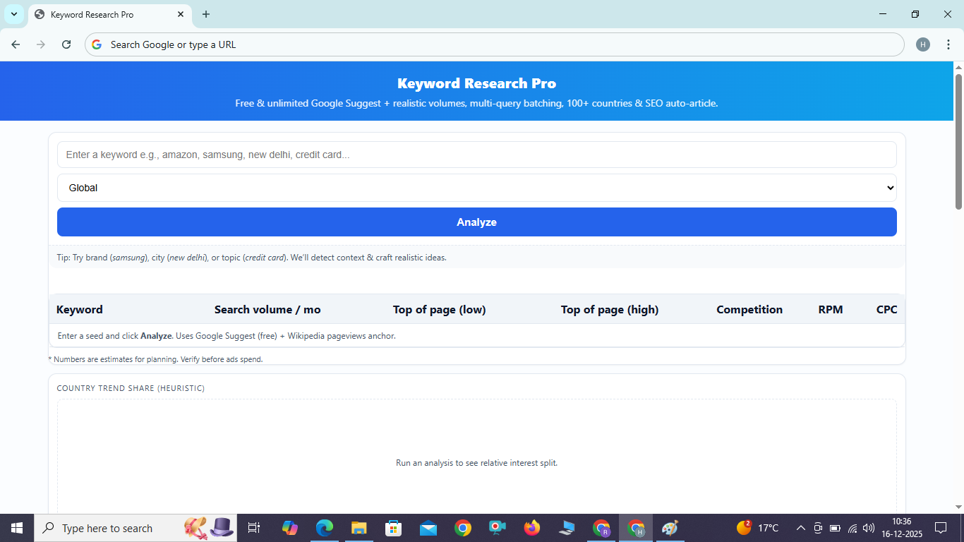 Keyword Research Pro , Keyword Tool , Seo Tool 