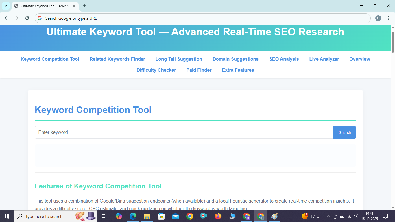 Keyword Master , Ultimate Keyword tool , Seo 