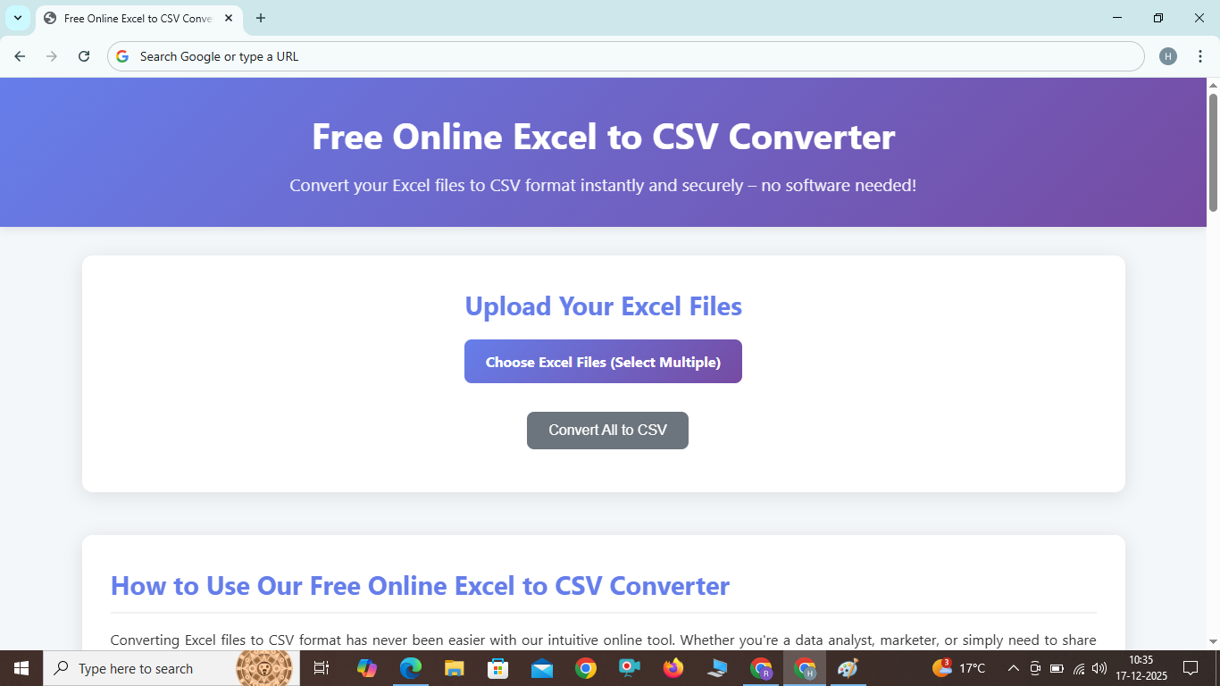 Excel to CSV Converter Software