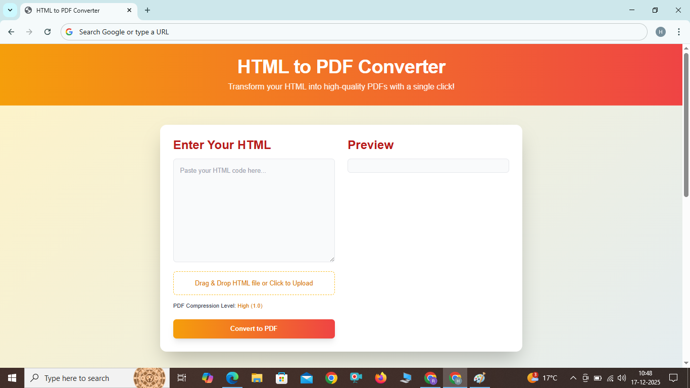 HTML To PDF Converter , 