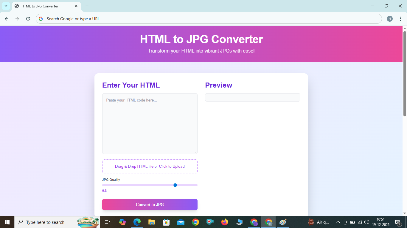 HTML to JPG converter software 