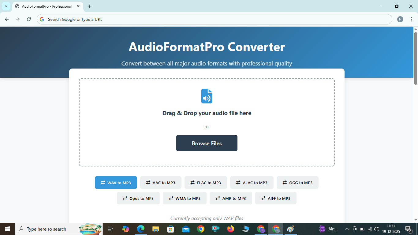 Audio Format converter 