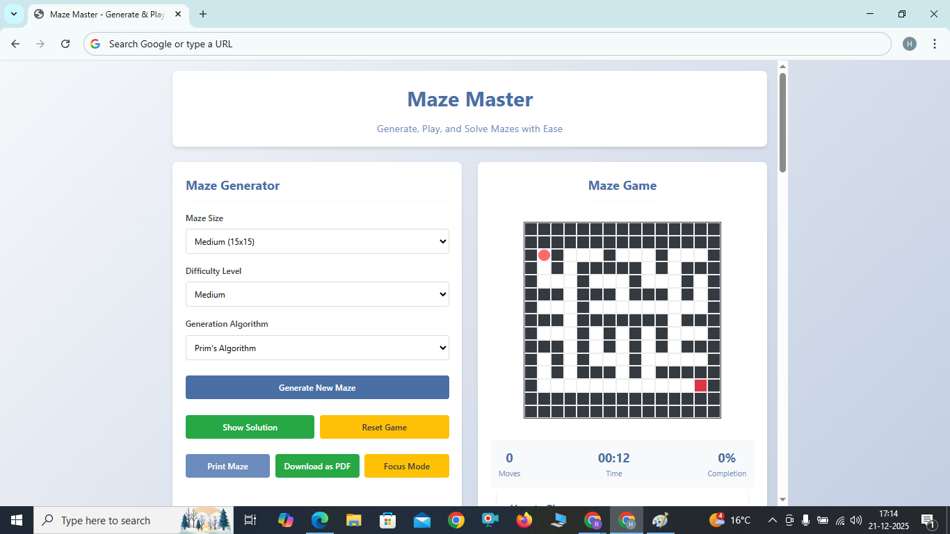 MAZE GAME software 