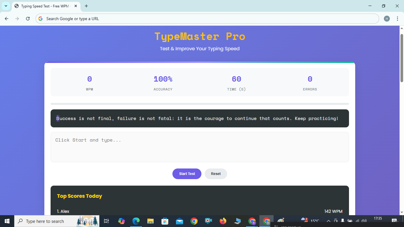 Typing Speed Test 
