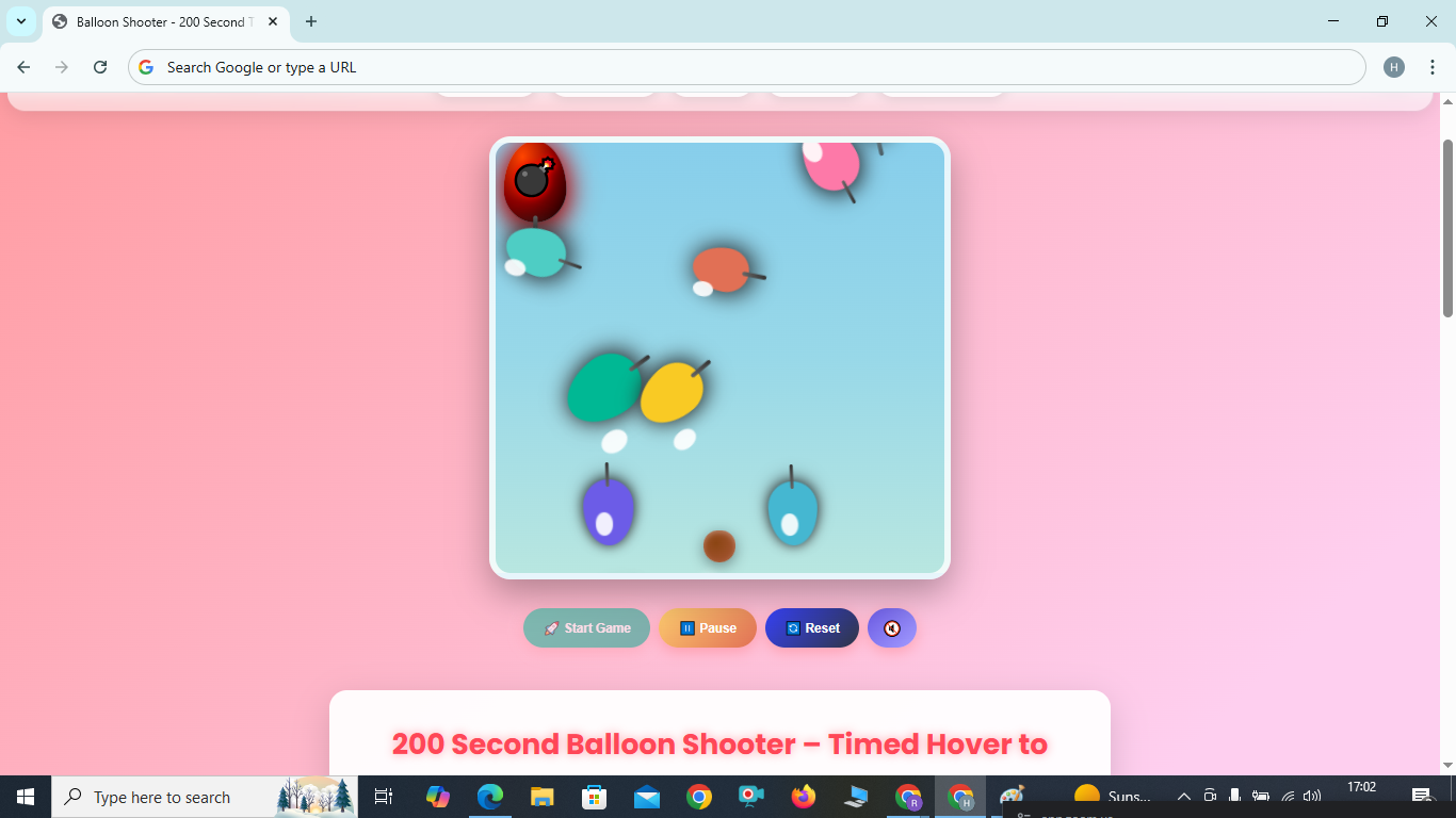 Balloon Shooter Game 